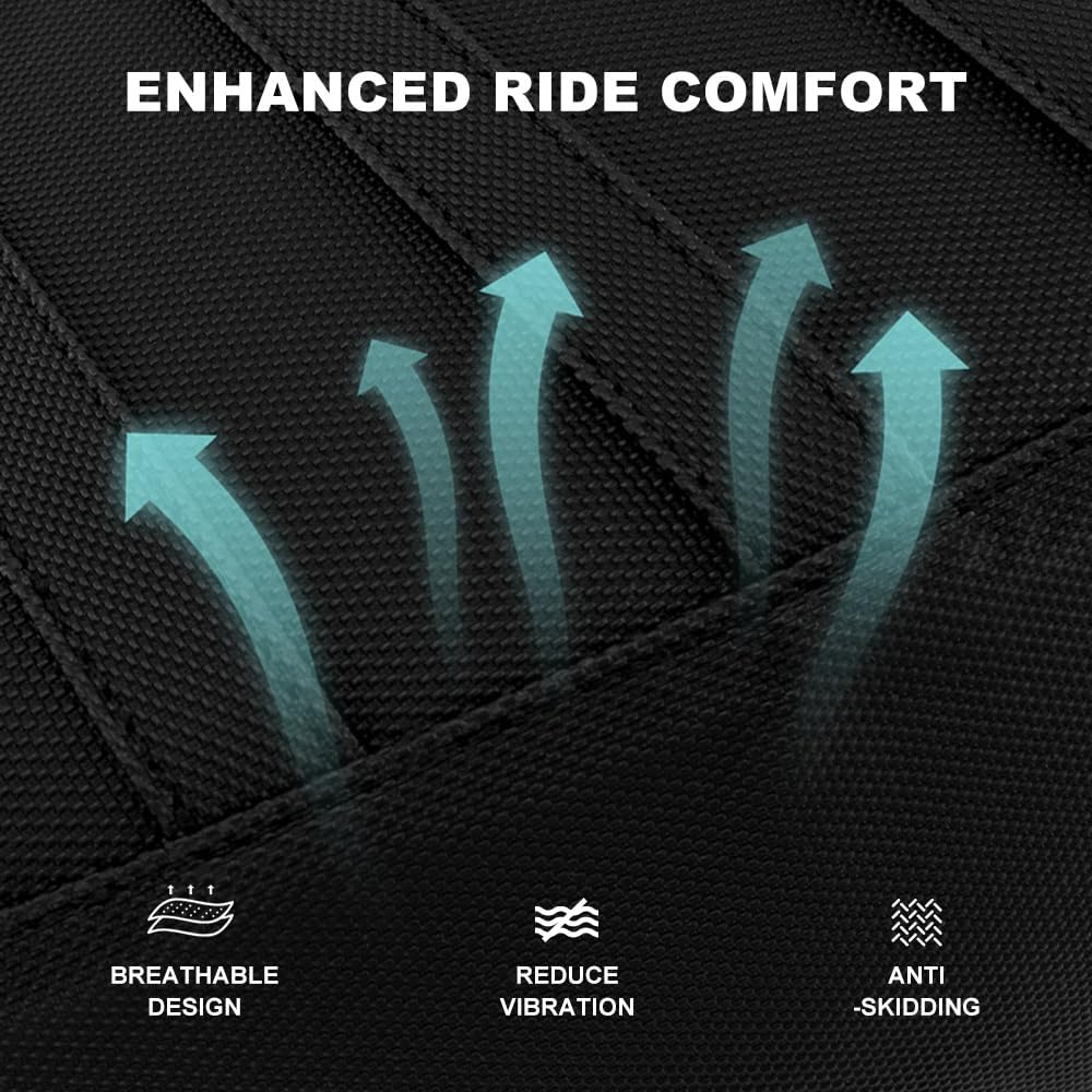Non-Slip Gripper Seat Cover Fit for TRX 300 EX Sportrax 1993-2006 | PVC Leather Waterproof & Abrasion Resistant, Raised Center for Enhanced Grip, OEM Replacement, No Sponge Included