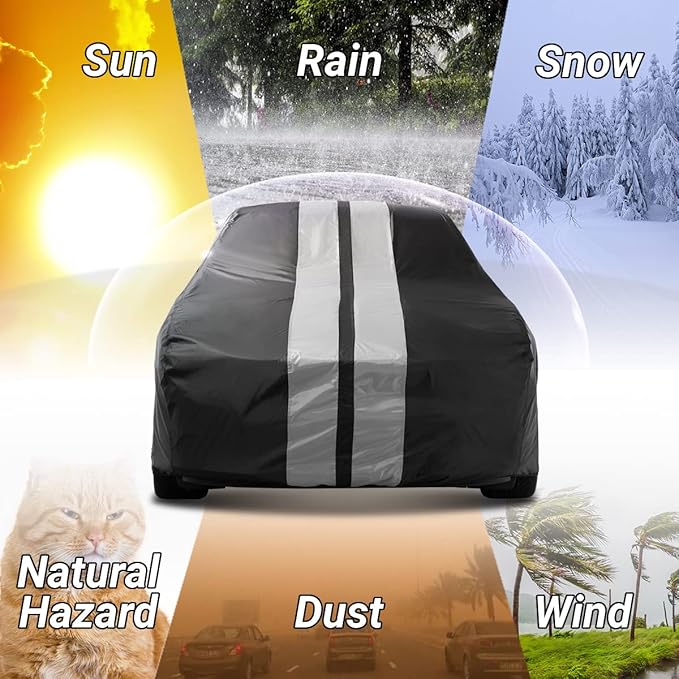 iCarCover Custom Car Cover for 1974-1978 Ford Mustang Waterproof All Weather - Image 6