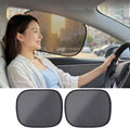 2 Pack Car Window Shades, Mesh Static Adsorption Side Window Sunshade, Anti-UV Glare Heat Protection, Foldable Universal Fit for Cars SUV Van，After