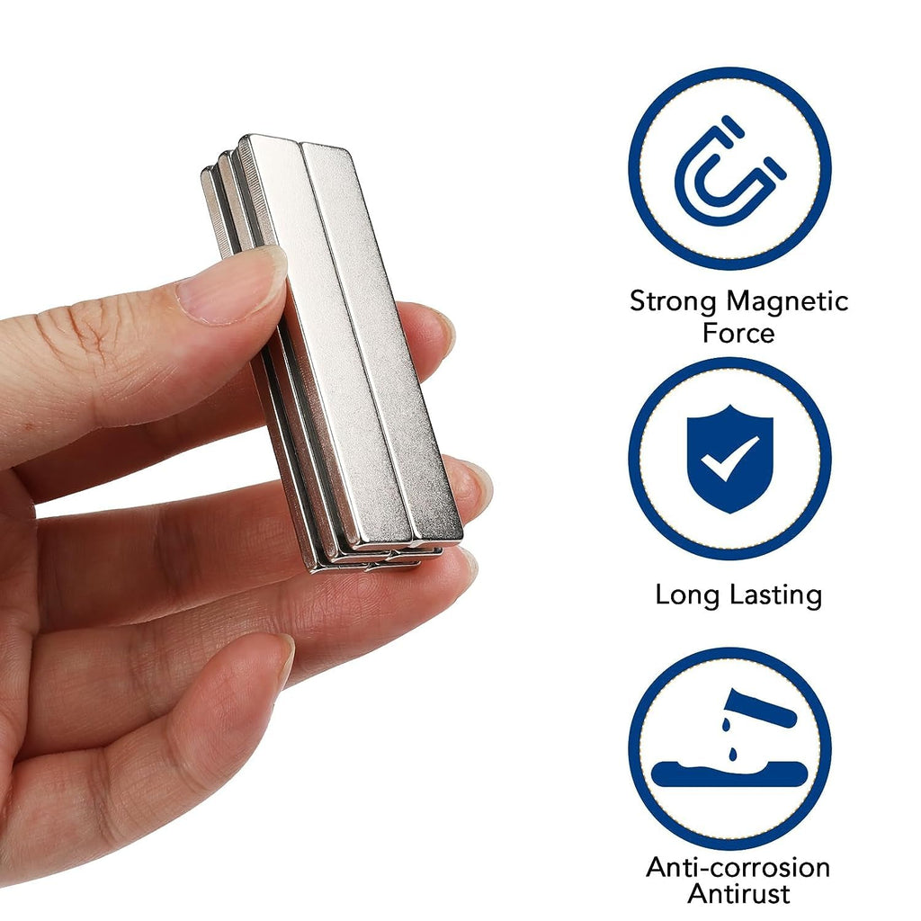 trymag strong neodymium magnets with adhesive backing, 50 showing dimensions