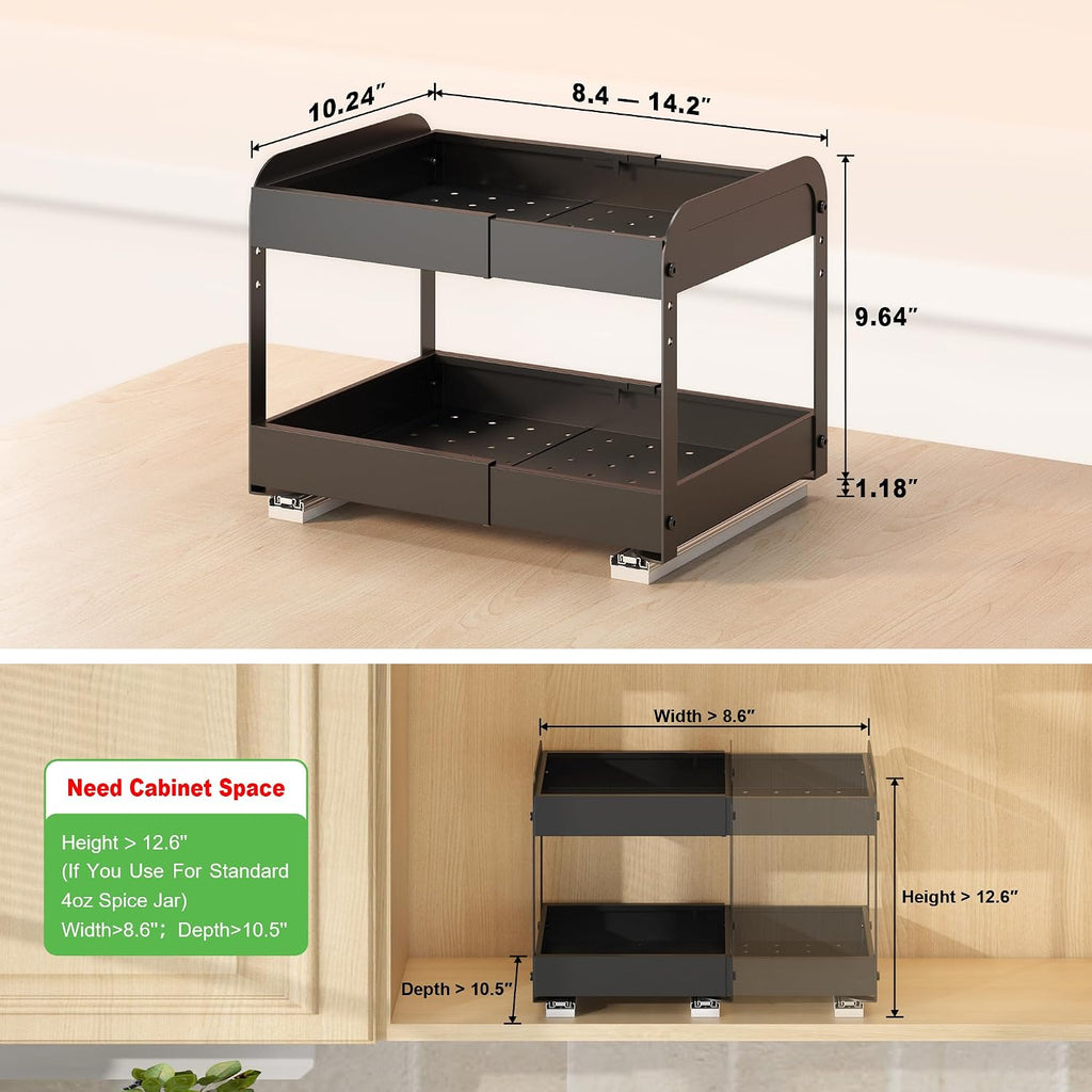 across-star expandable pull out drawers for shallow cabinets, package contents