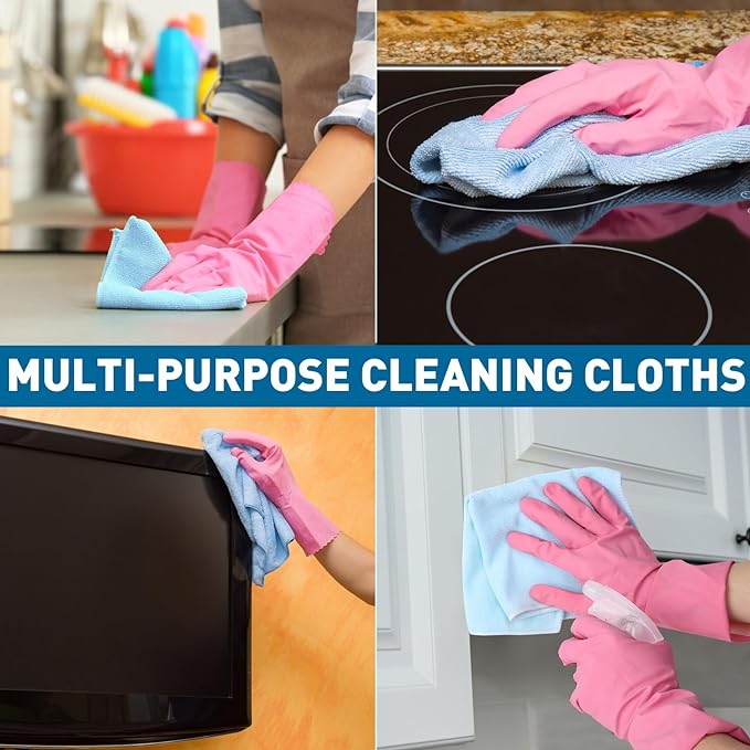 Microfiber Cleaning Cloths-50 Pack, Microfiber Towels Bulk, Towels - Image 5