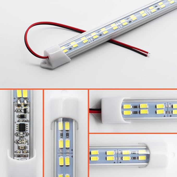 12V Interior LED Light Bar for Car, 12V LED Light Strip 54 LEDs Lighting Super - Image 5