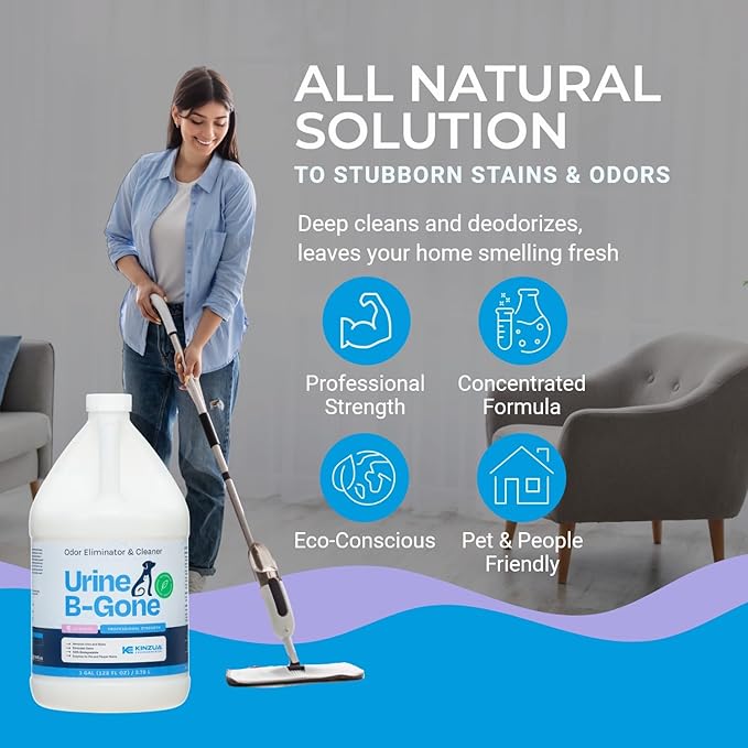 KINZUA ENVIRONMENTAL Urine B-Gone, Professional Enzyme Odor Eliminator & Pet