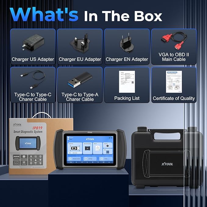 XTOOL IP819 V2.0 Bidirectional Scan Tool, 2025 Upgraded OBD2 Scanner - Image 9