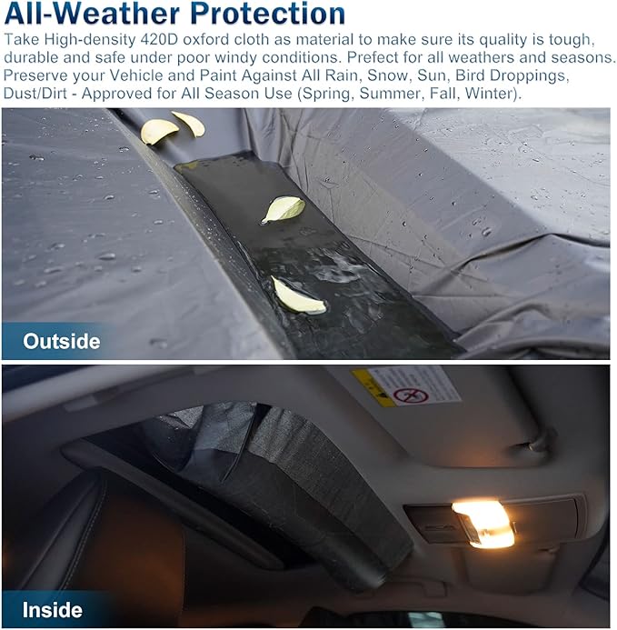 Car Cover Waterproof for 2007-2025 Chevy Suburban/GMC Yukon XL/Cadillac - Image 5