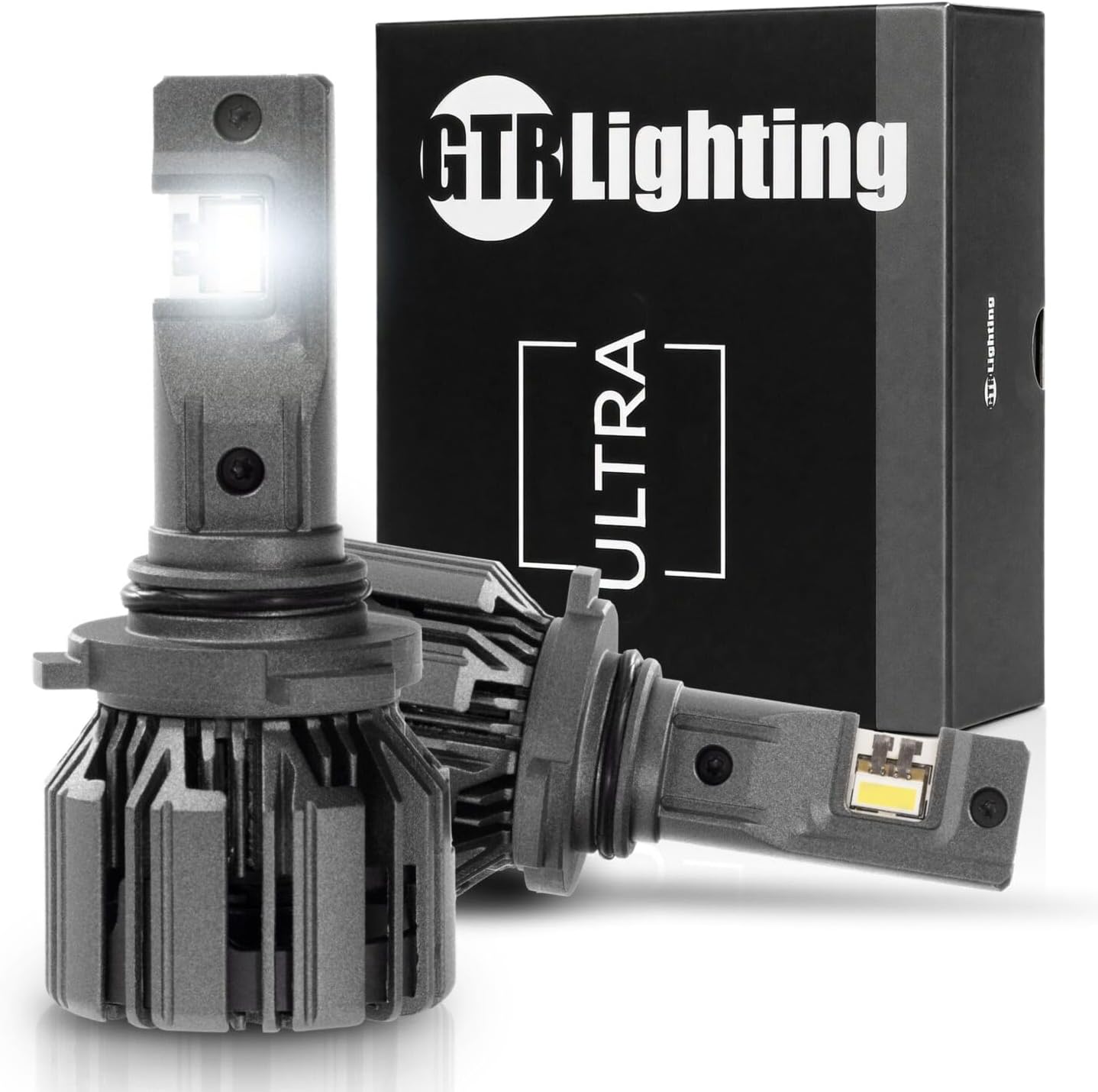 GTR Lighting 9005 / HB3 / 9145 Ultra Series Powersport Light for Off-Road or Fog: 1000% Brighter than Halogen, 5750K White, 70000Hrs Lifespan IP68 Waterproof, Pack of 2