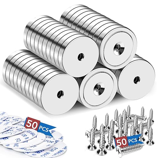 LOVIMAG 50 Pack Strong Magnets, 110 lbs Neodymium Magnets by LOVIMAG