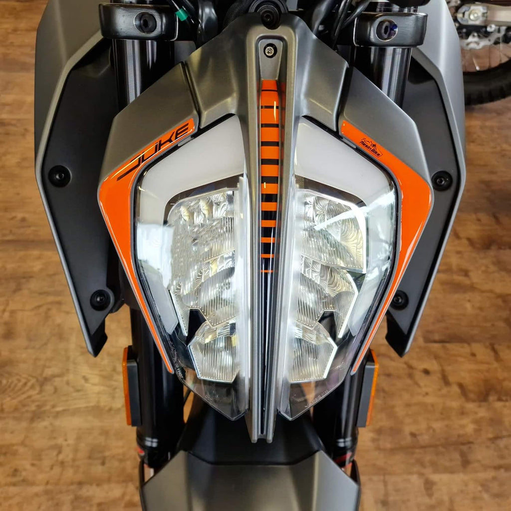 Resin Bike Motorcycle Stickers Compatible with KTM Duke 125 200 250 390 2021-2022. Motorcycle Light Protectors from Bumps and Scratches. 3D Effect Resin Stickers