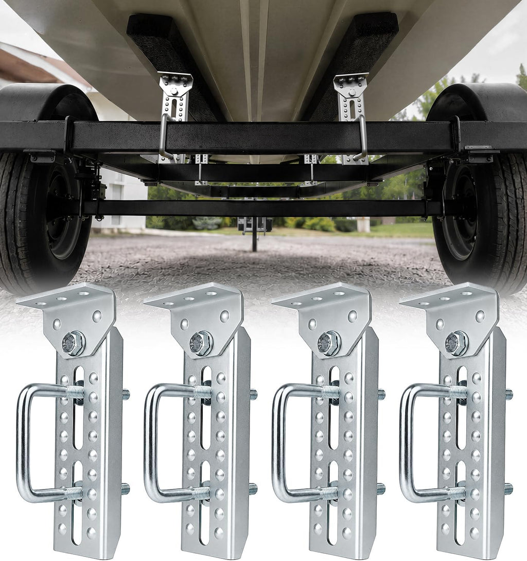heavy duty boat trailer bunk brackets, 4 pcs, main product view