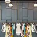 creative adjustable height clothing storage chain garment rack, main product view