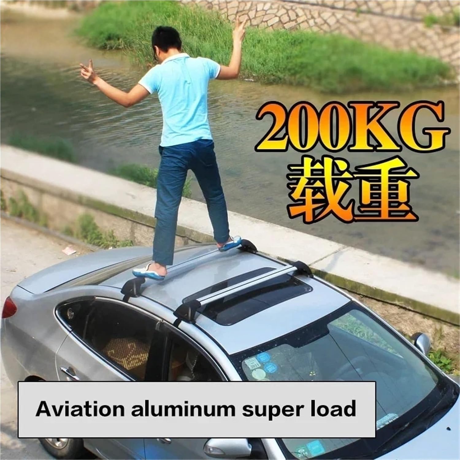 Compatible with Subaru Outback (BS) 2015-2021 Car Bald Section Mute Cross Bar Load Aluminum Alloy Roof Box(B)