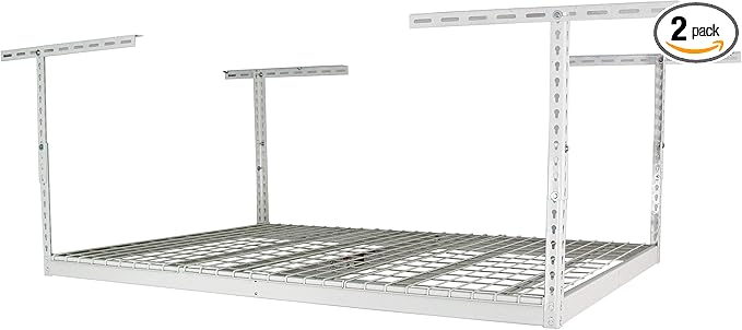 MonsterRax Overhead Garage Storage Racks 4x6, Heavy Duty Industrial Steel by MonsterRAXStorageSolutions