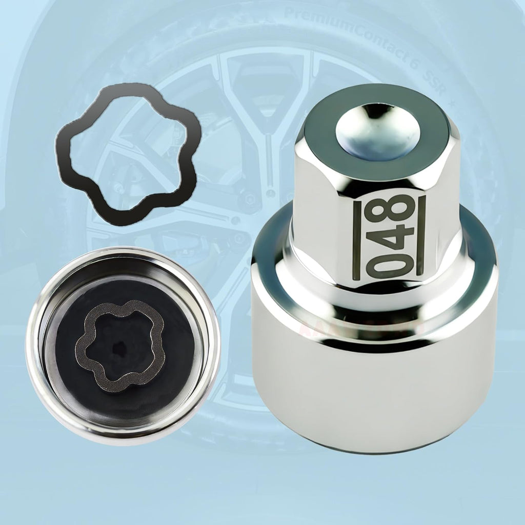 #048 Compatible with BMW 1 3 5 7 8 X2 X3 X5 X6 Wheel Lock Key Tire Lug Key | 048 Wheel Locking Nut Key Replacement