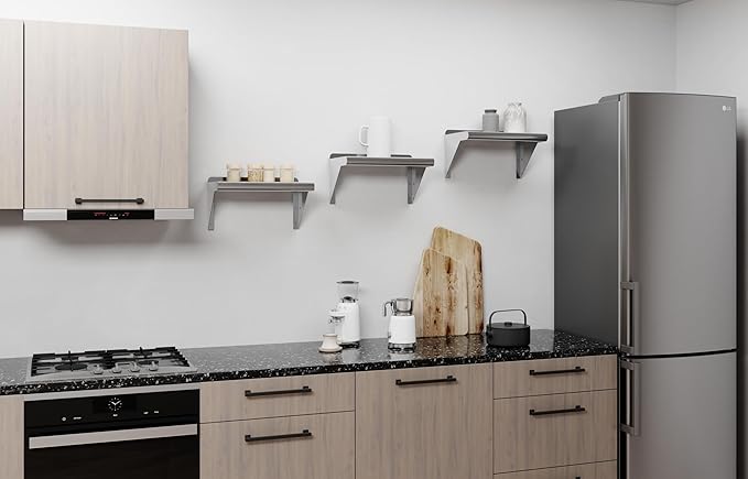 AmGood 10" X 16" Stainless Steel Wall Shelf | Metal Shelving | Garage, Utility - Image 7