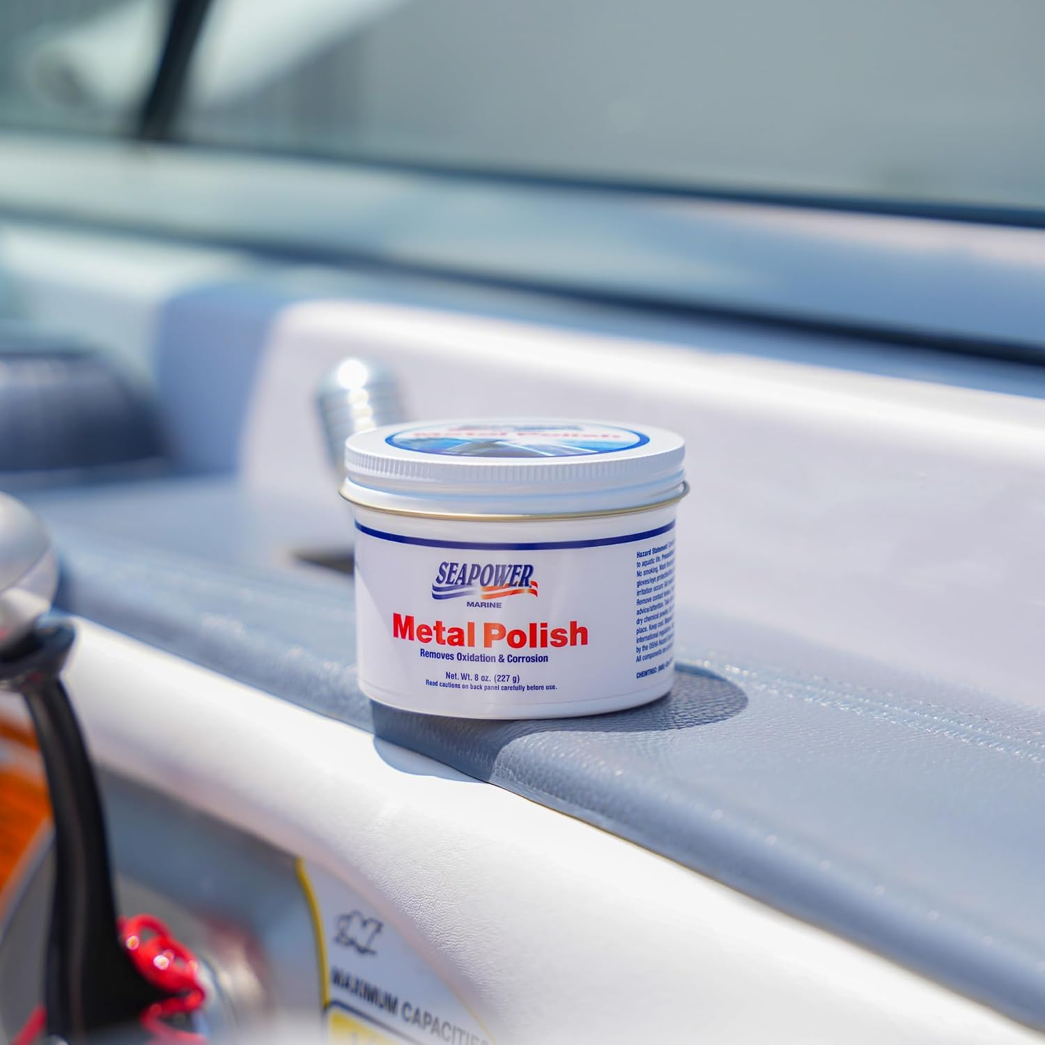 Seapower SMPO-8 Marine Metal Polish and Scratch Remover - 8 oz.