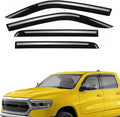 Extra Durable Window Deflectors Tape-On Window Visors Rain Guards Fit