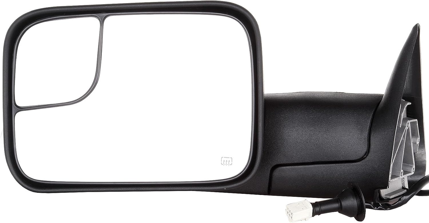 A Pair Heated Towing Mirrors Fits 1998-2001 for Dodge for Ram 1500 1998-2002 for Dodge for Ram 2500 for Ram 3500, Power Adjusted View Mirror
