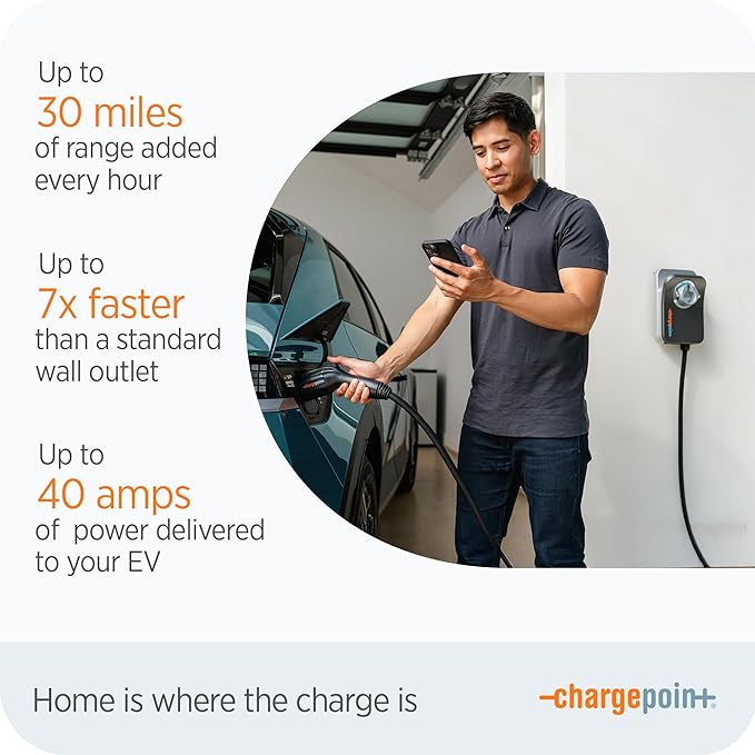 ChargePoint HomeFlex Level 2 EV Charger J1772, NEMA 14-50 Plug - Image 5