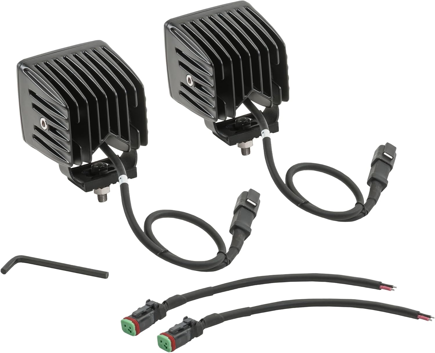 Carnivore 3" Cube LED Kit - LED Cube Light Pair with Harness (8° Spot Beam)