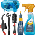 bike cleaning kit including bicycle chain scrubber, bike, main product view