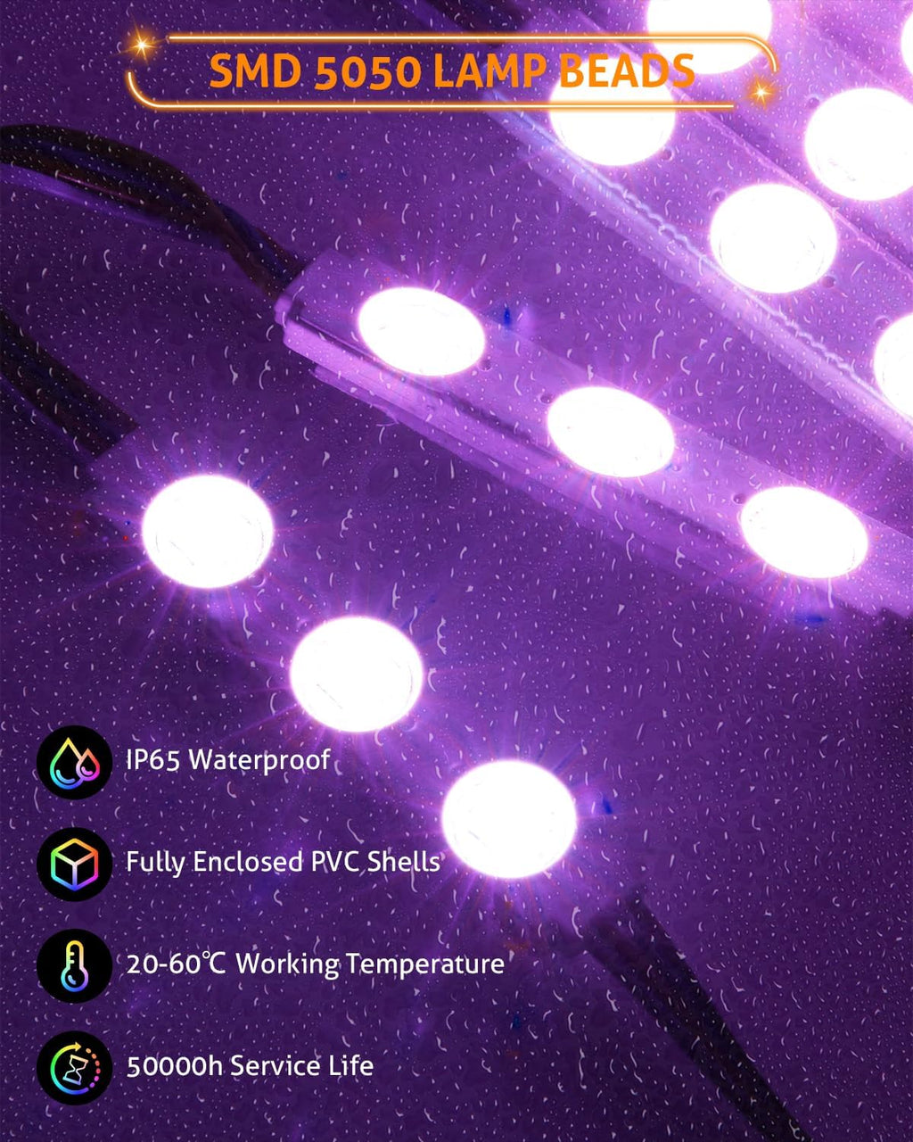 wichemi storefront led lights window lights led lights showing dimensions