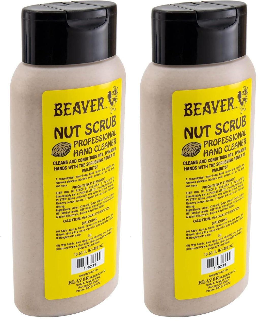 RecPro Beaver Nut Scrub | Professional Hand Cleaner | 4 Pack