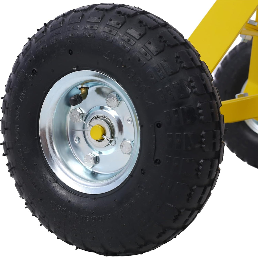 Trailer Dolly with Pneumatic Tires - 600 Lb. Maximum Tongue Weight Capacity,Yellow Color
