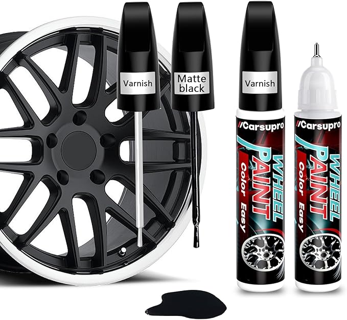 Black Rim Touch Up Paint. Wheel Scratch Repair Pen. Car Rim Paint Pen Quick And by Carsupro