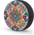 Boho Rainbow Elastic Tire Covers Rv Spare Tire Covers Trailer Tire Covers Made of Various Vehicle Types Including Campervans Trucks Trailers SUV Waterproof Sunproof Dustproof 16inch