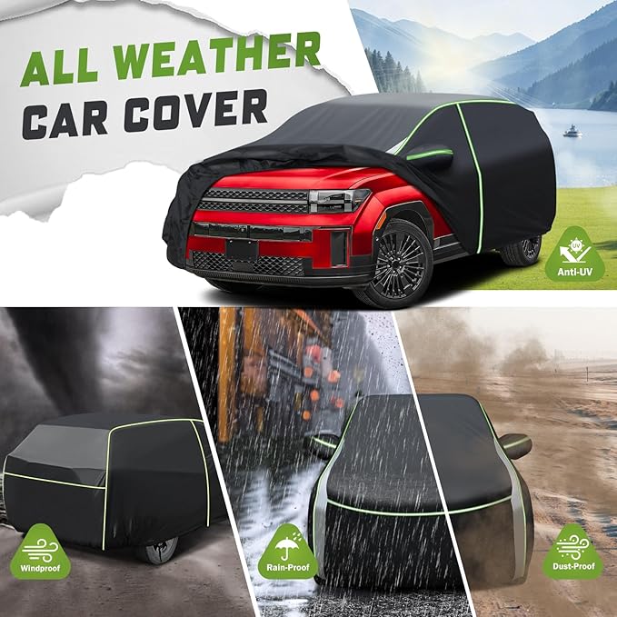 Mixsuper Liner Car Cover for Hyundai Santa Fe 2006-2026, 7 Layers Full Car - Image 4