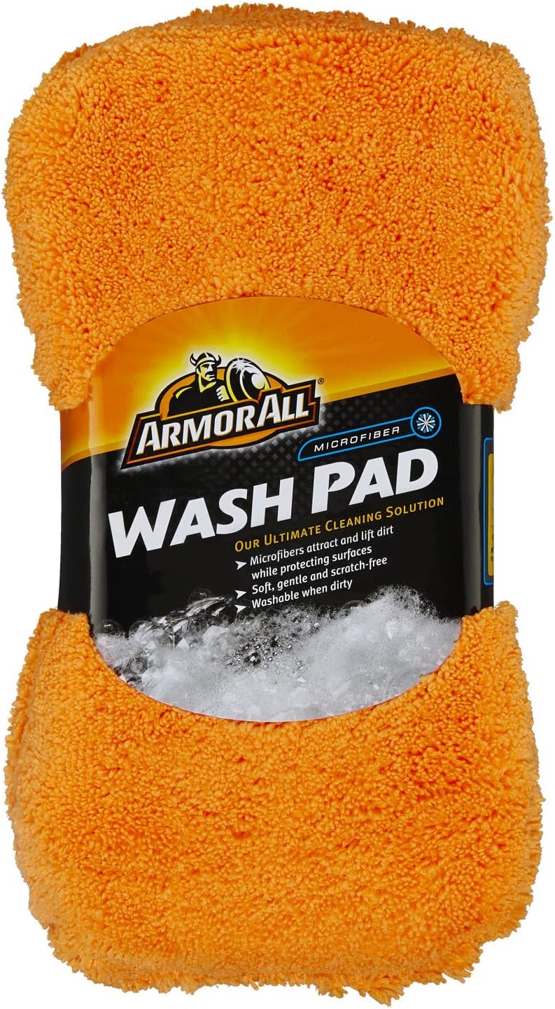 Armor All Car Wash Pad, Microfiber Car Wash Supplies for Cars, Trucks and Motorcycles