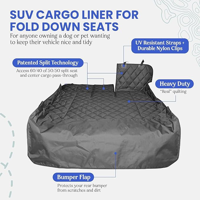 4Knines SUV Cargo Liner for Dogs, Trunk Mat for SUV, Durable Cargo Cover - Image 2