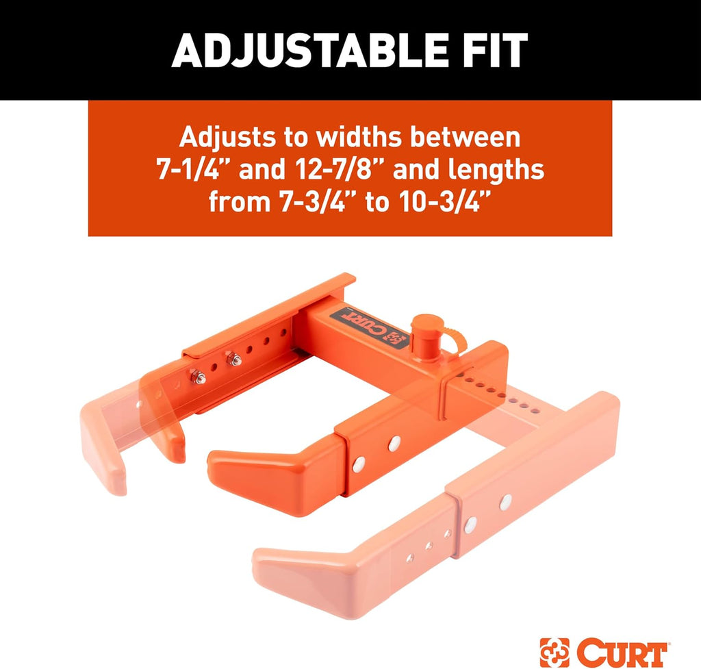 CURT 23176 Adjustable Trailer Wheel Lock, 16.5” x 6.5”-8 to 33" x 12-1/2"/R15