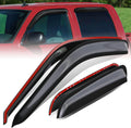 Auto Dynasty Set of 4 Carbon Fiber Pattern Window Visors Compatible