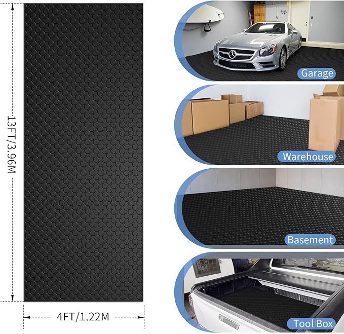 Premium Garage Floor Mat, Commercial Grade Heavy Duty Parking Mat - Image 2