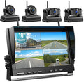 Fookoo 1080P 10" Magnetic Wireless Backup Camera 10" HD Split Screen Monitor by FOOKOO