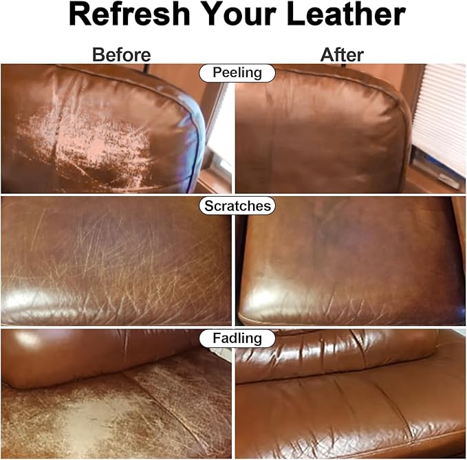 Leather Recoloring Balm, Leather Color Restorer Conditioner, Leather Restorer - Image 2