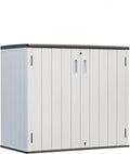 HOMSPARK 37 Cu.Ft Outdoor Storage Shed Weather Resistant, Resin Storage Sheds & by HOMSPARK