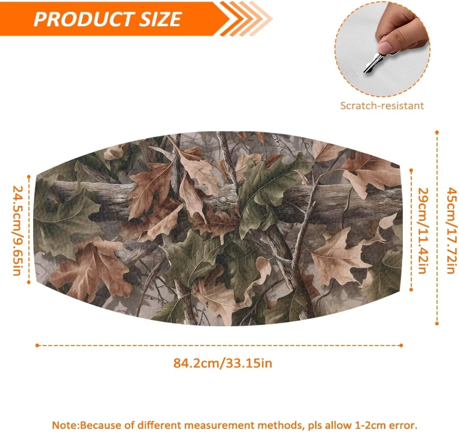 Camo Hunt Dirt Bike Seat Cover Soft Seat Cover Scratch-Resistant Universal Fit for E Dirt Pit Bike Ebike Motocross Motorcycle Enduro CR CRF XR 50 85 125 150 230 250 450
