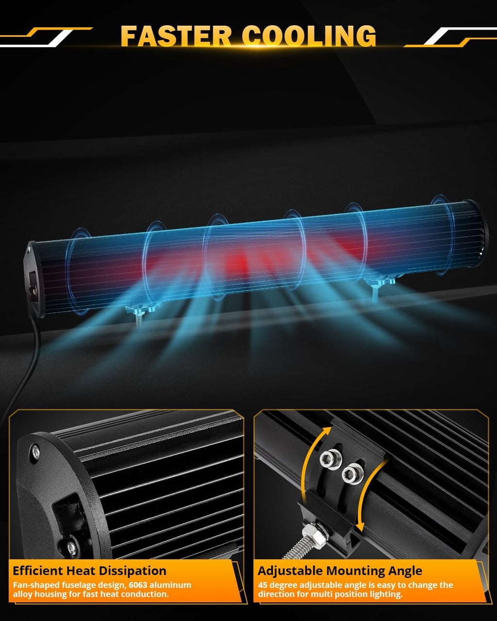 auxbeam led light bar 20 inch 420w 6, package contents