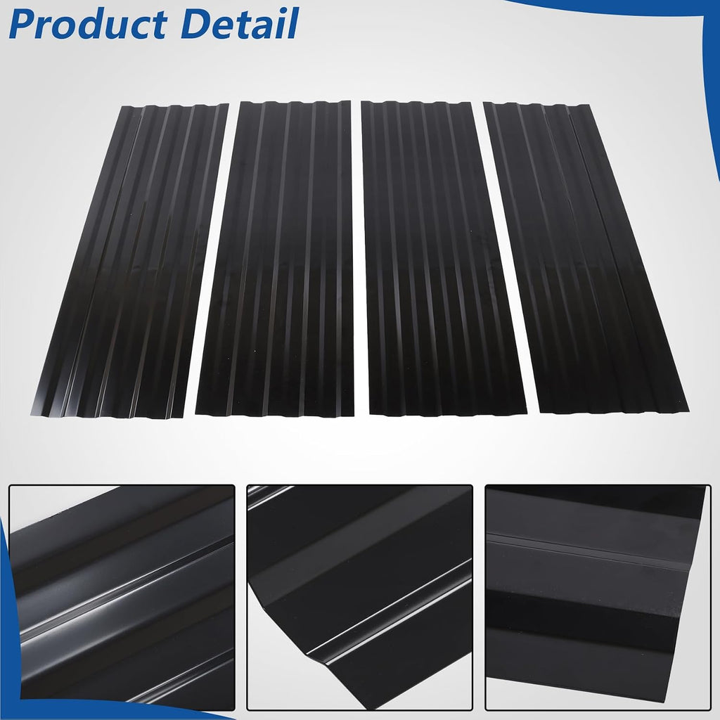 WFLNHB 4Pcs Black Steel Truck Bed Floor Patch Panel Replacement for F250 F350 F450 1999-2016 926-881