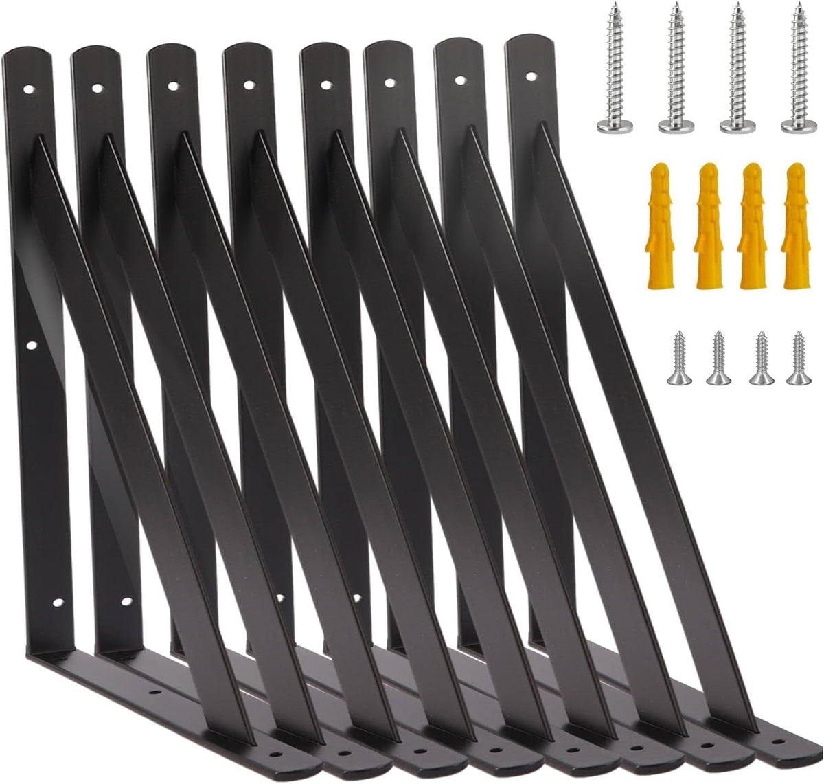 18 inch heavy duty metal shelf brackets (457x295mm), main product view