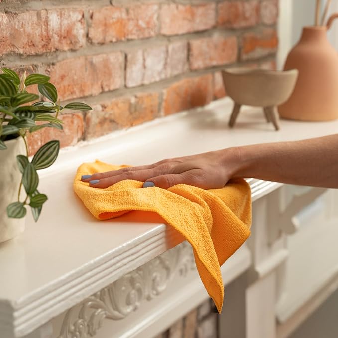 S&T INC. 50 Pack Microfiber Cleaning Cloth, Bulk Towels - Image 8