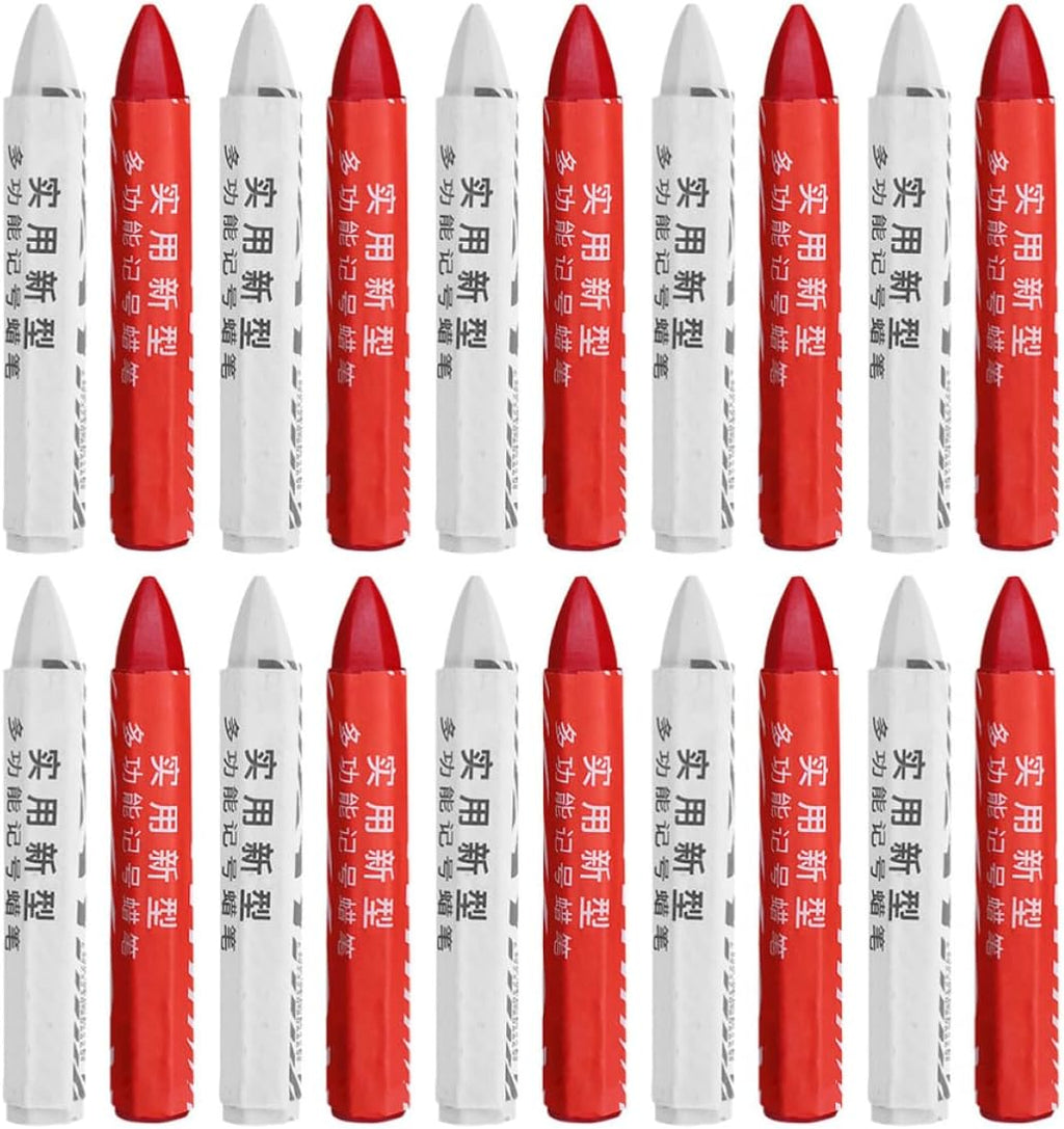 Waterproof Tire Marking Crayons Convenient Marking Tool Wax Marker Pens 20pcs with Sturdy Wax Material for Car and Motorcycle Tires for Vehicle Maintenance and Repair