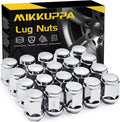 MIKKUPPA M12x1.5 Lug Nuts - Replacement for Ford Fusion Focus Escape, Honda Accord Civic CRV, Chevy Cruze Malibu, Dodge Journey, Jeep Compass Patriot Aftermarket Wheel, 20pcs Chrome Closed End Nut