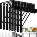 nuogo 8 pcs heavy duty closet rod brackets, main product view
