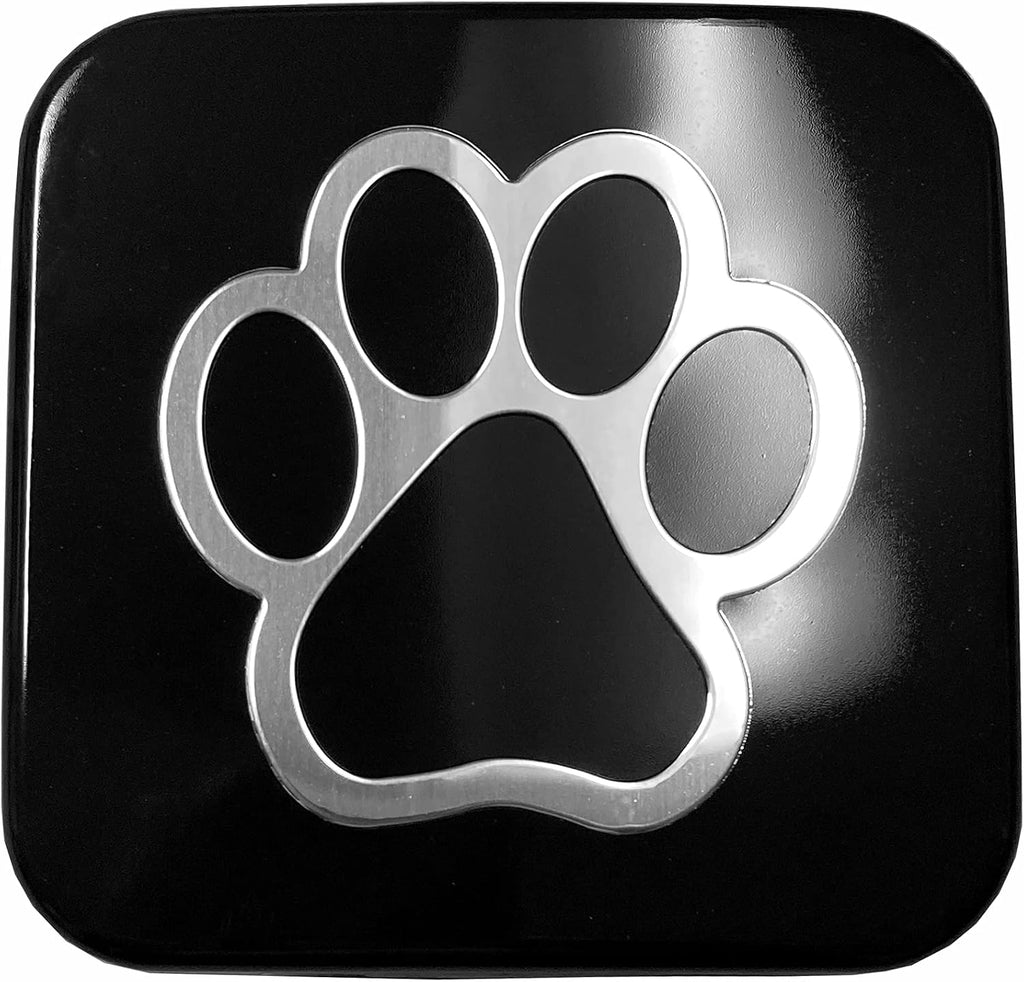 Dog Paw Print Hitch Cover Plug Insert for Standard 2" Trailer Receiver