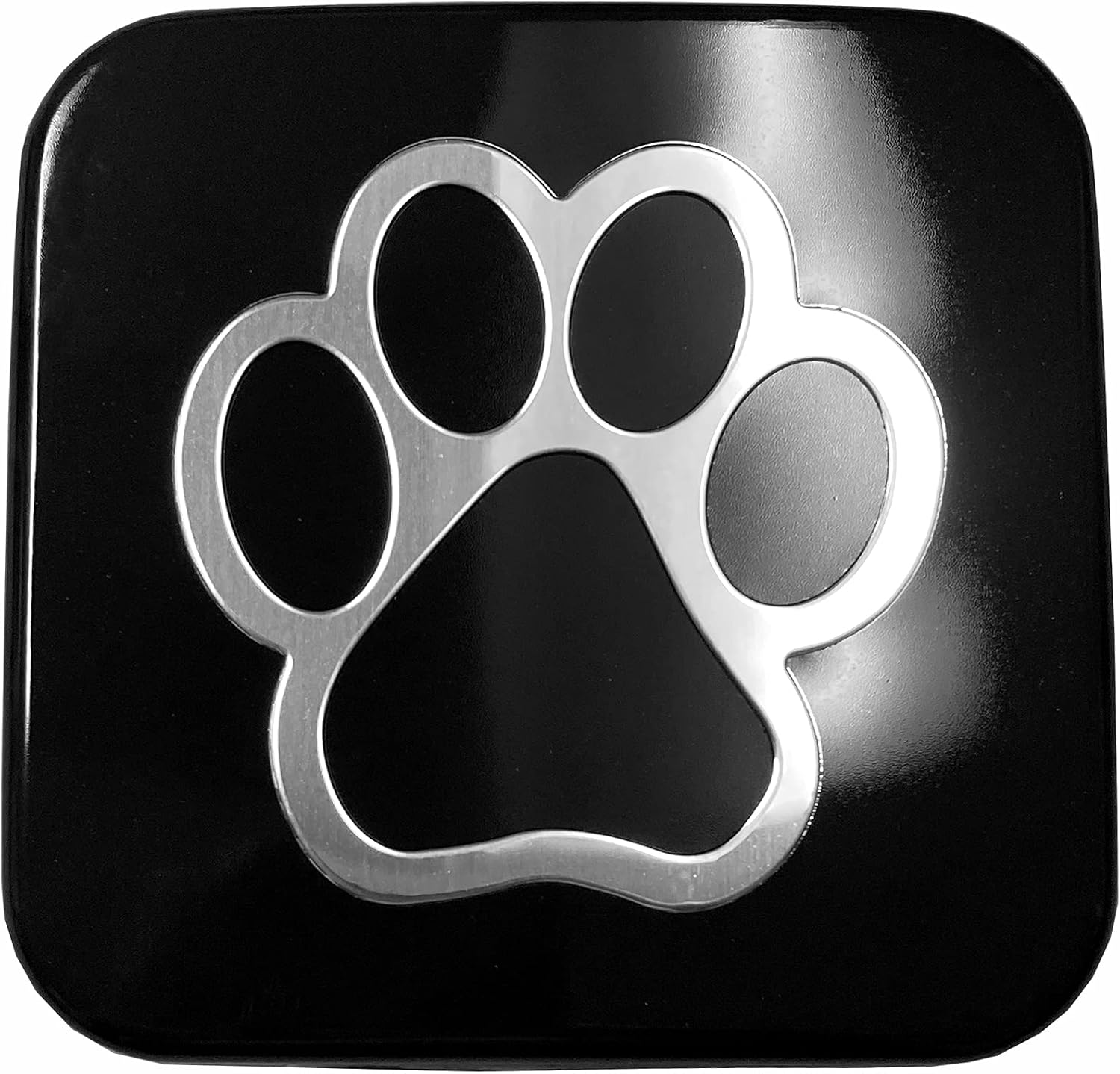 Dog Paw Print Hitch Cover Plug Insert for Standard 2" Trailer Receiver
