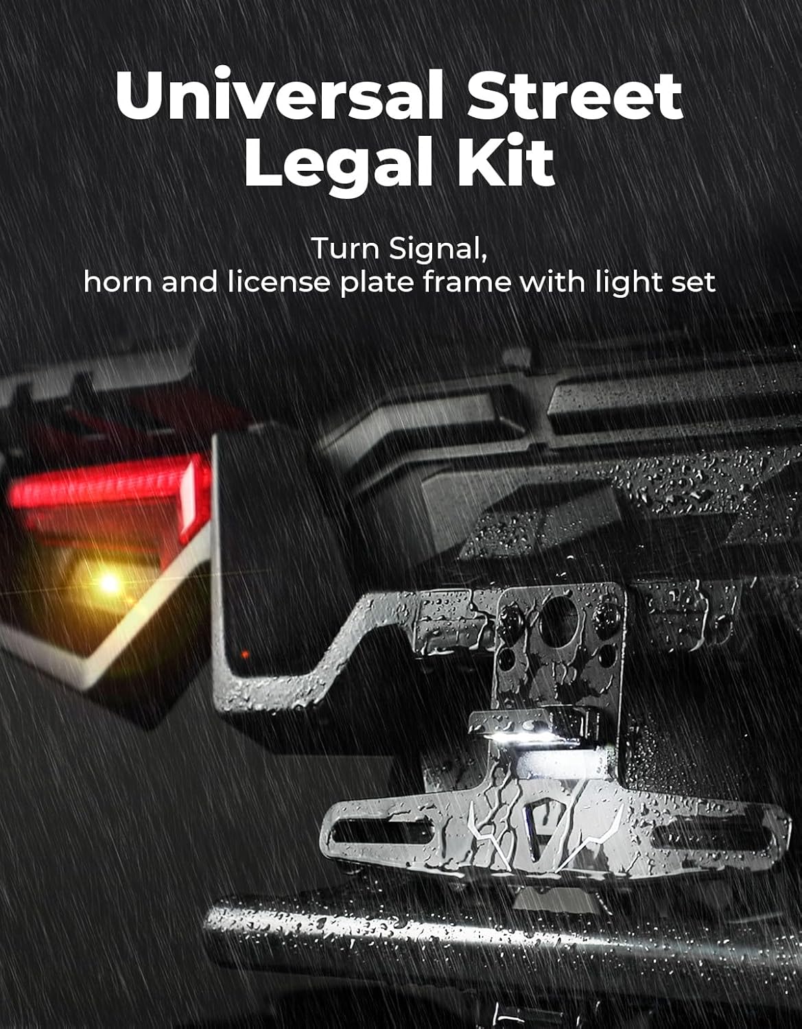 kemimoto utv turn signal kit with 110d horn shown in use